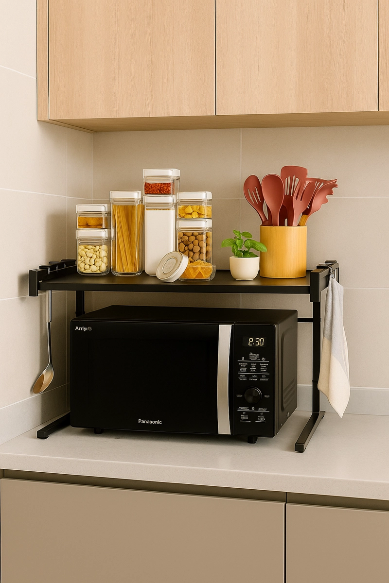 ESTANTE REPISA DE COCINA MICROONDAS EXTENSIBLE - 1