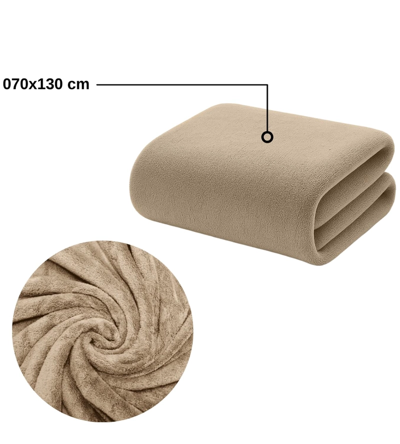 TOALLA TAUPE MICROFIBRA 070X130 - 4