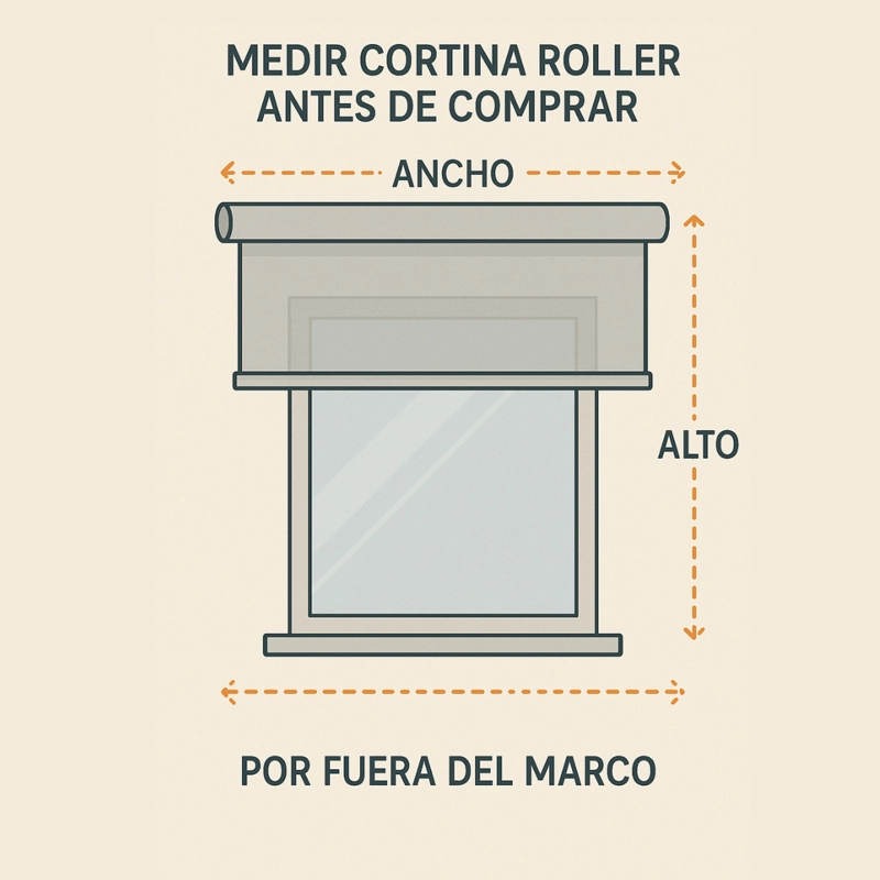 CORTINA ROLLER BLACKOUT BLANCA 120X200 - 7