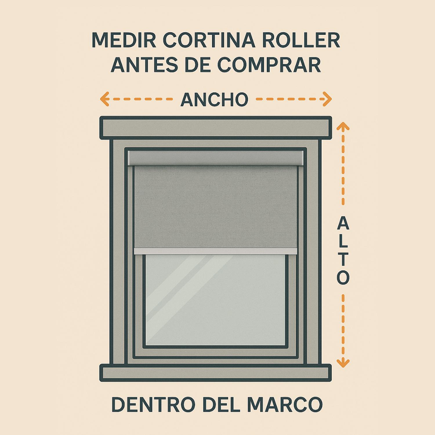 CORTINA ROLLER BLACKOUT BLANCA 120X200 - 8