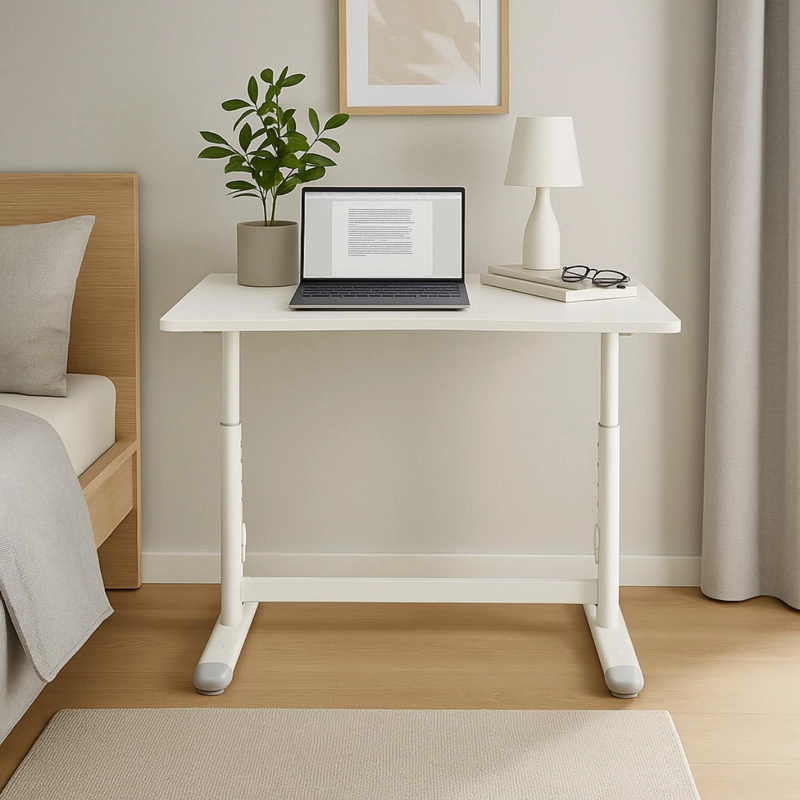 ESCRITORIO CON ALTURA AJUSTABLE 80X60X63-86CM FUNCIONAL BILBAO BLANCO - 7