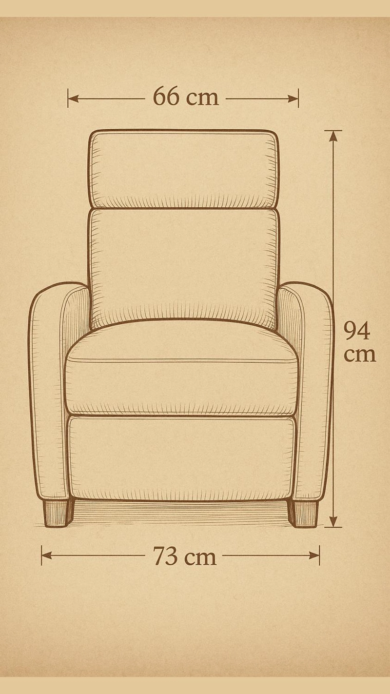 SILLON RECLINABLE BERGER HOLANDA CAFE CLARO - 5