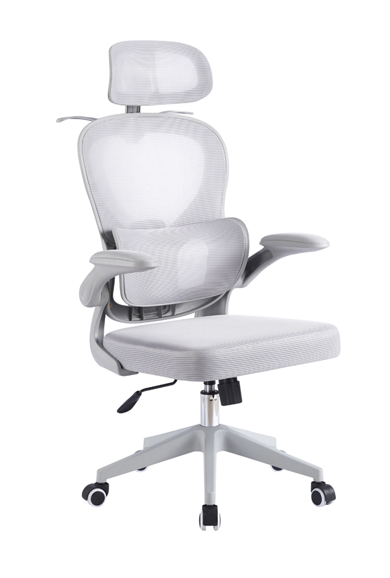 SILLA ERGONOMICA DE OFICINA PARA ESCRITORIO BOISE GRIS - 3