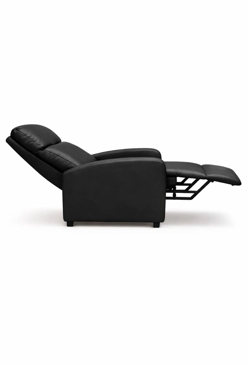 SILLON RECLINABLE BERGER HOLANDA PU NEGRO - 3