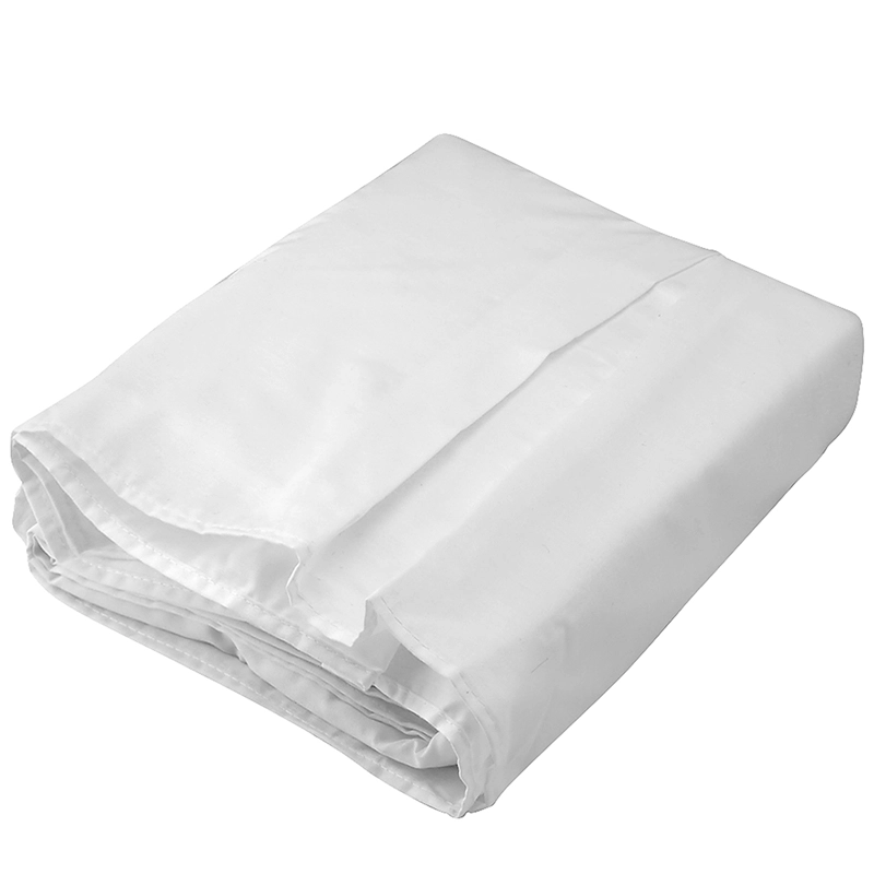 FALDON 144 HILOS CLASICO LISO 2 PLAZAS BLANCO - 2