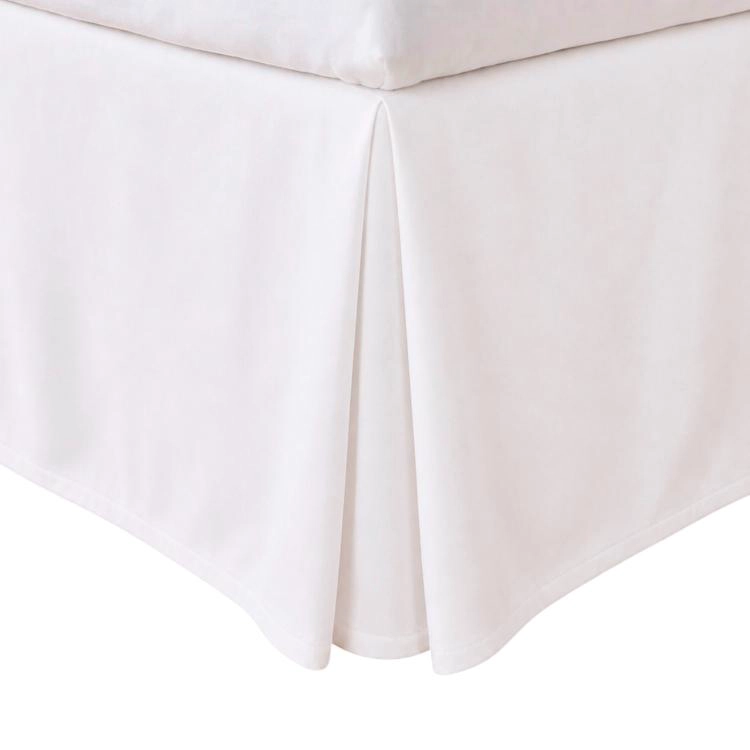 FALDON 144 HILOS CLASICO LISO 2 PLAZAS BLANCO - 4