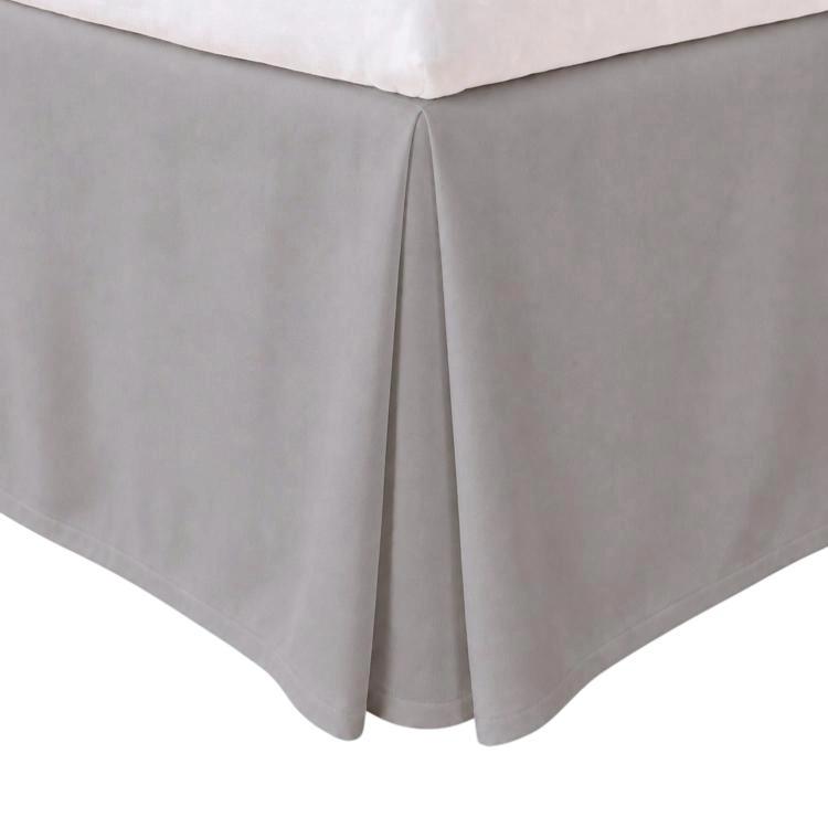 FALDON 144 HILOS CLASICO LISO 2 PLAZAS GRIS - 3