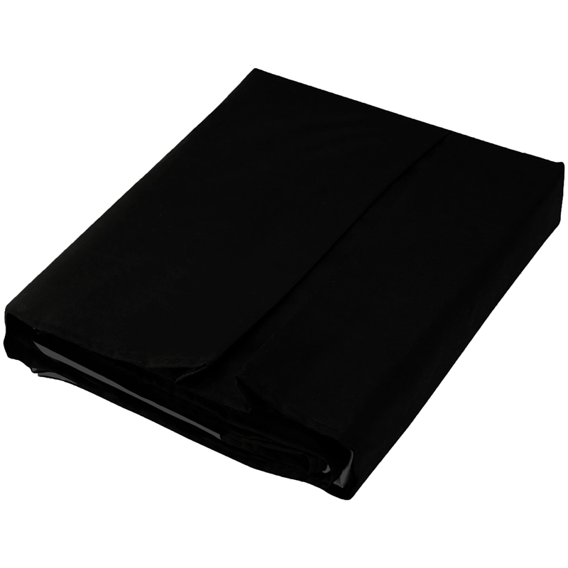 FALDON 144 HILOS CLASICO LISO 1,5 PLAZA NEGRO - 2