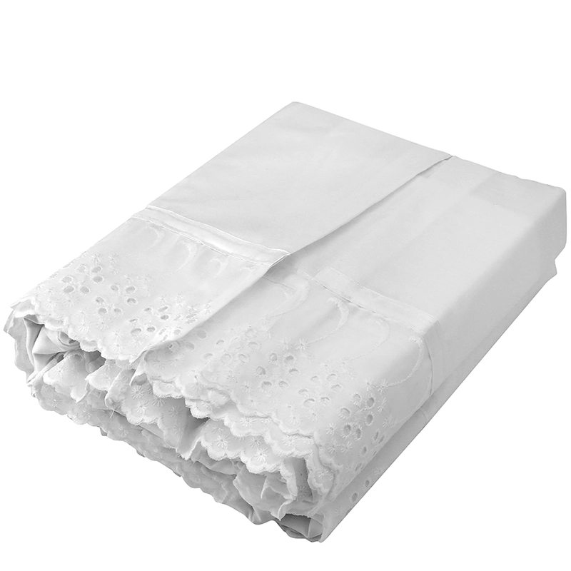 FALDON 144 HILOS BRODERIE AMANDA 1 PLAZA BLANCO - 2