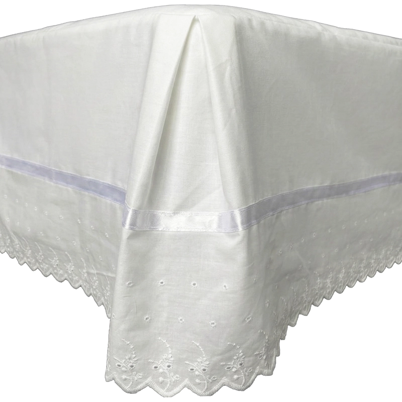FALDON 144 HILOS BRODERIE AMANDA 2 PLAZAS BLANCO - 3