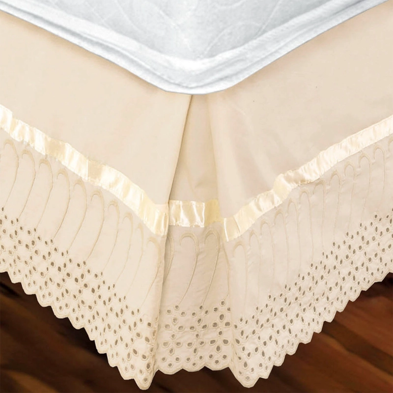 FALDON 144 HILOS BRODERIE AMANDA 2 PLAZAS CRUDO - 3