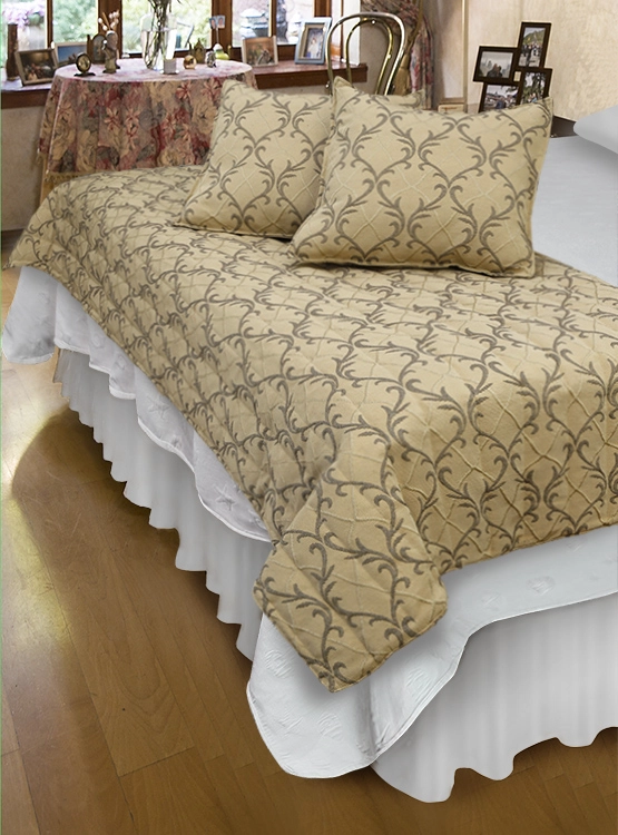 PIECERA CON FUNDAS BARROCO BEIGE REVERSIBLE - 3