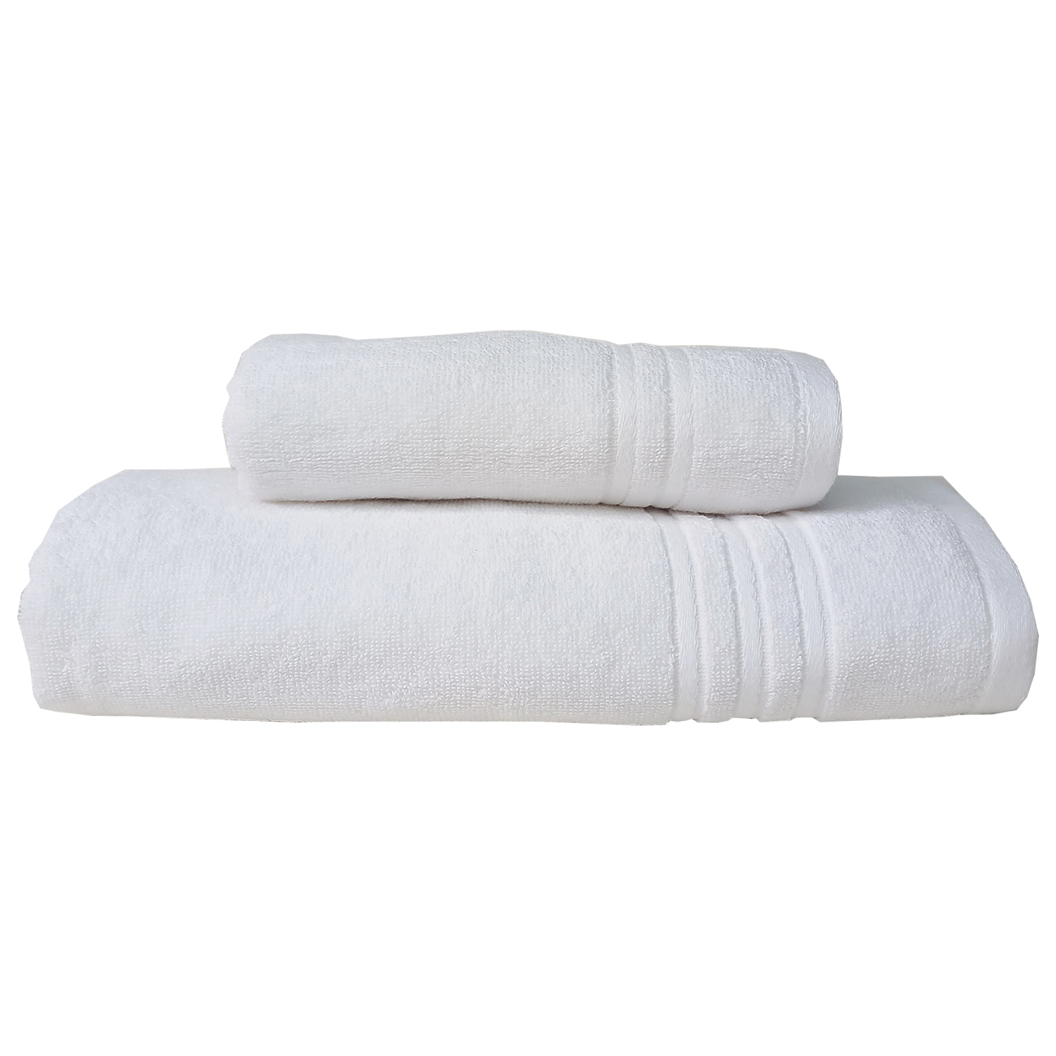 JUEGO DE TOALLAS DE BAÑO GRECCO BLANCO - 1