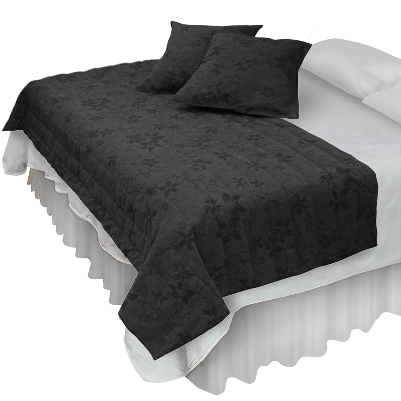 PIECERA CON FUNDAS VICTORIANA BLACK REVERSIBLE - 1