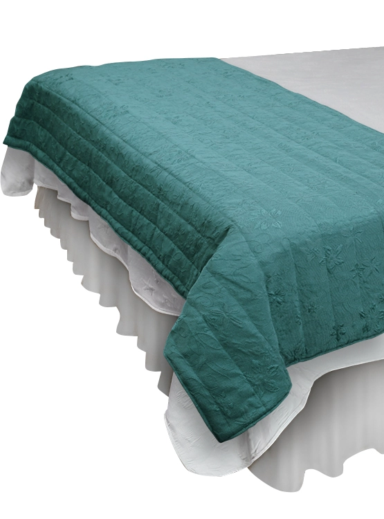 PIECERA CON FUNDAS VICTORIANA TURQUESA REVERSIBLE - 1
