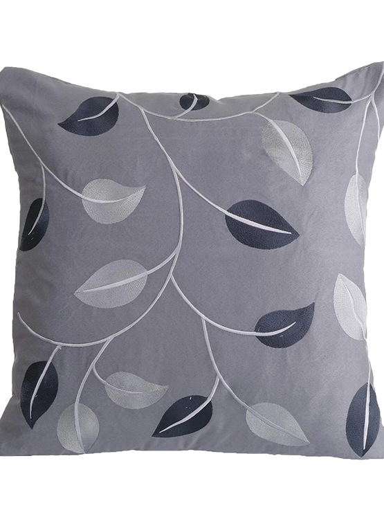 COJÍN MALLORCA HOJAS 45 X 14 CM GRIS - 2