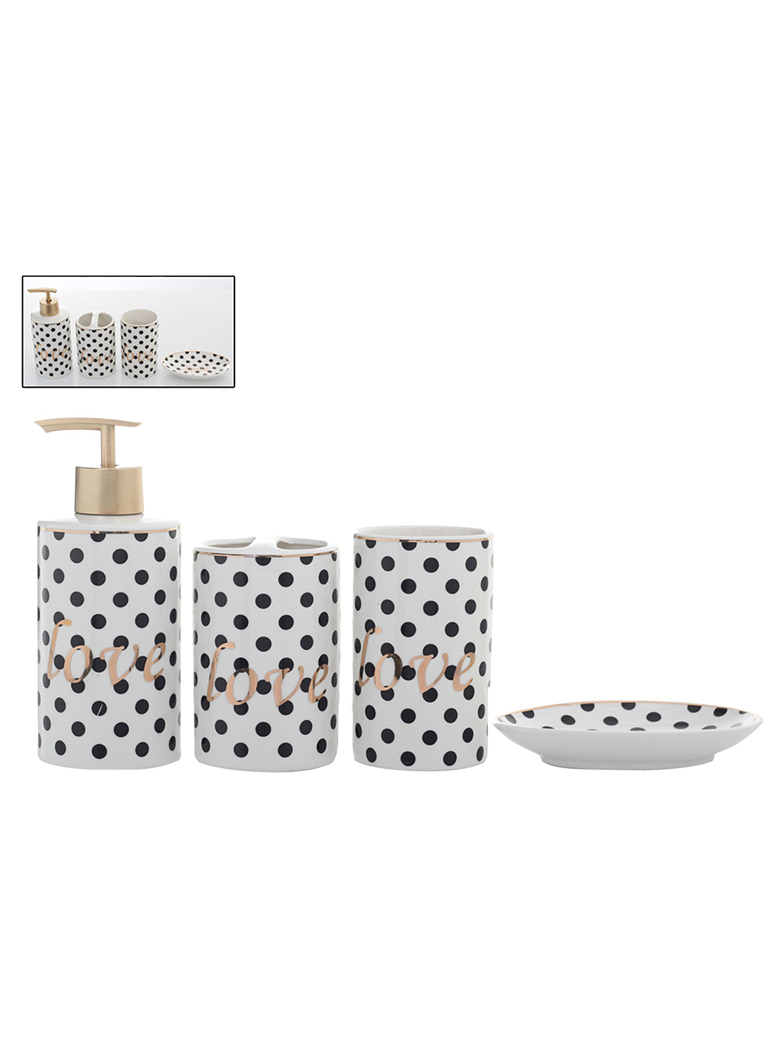 SET BAÑO DECORATIVO MARSELLA 4 PIEZAS - 1