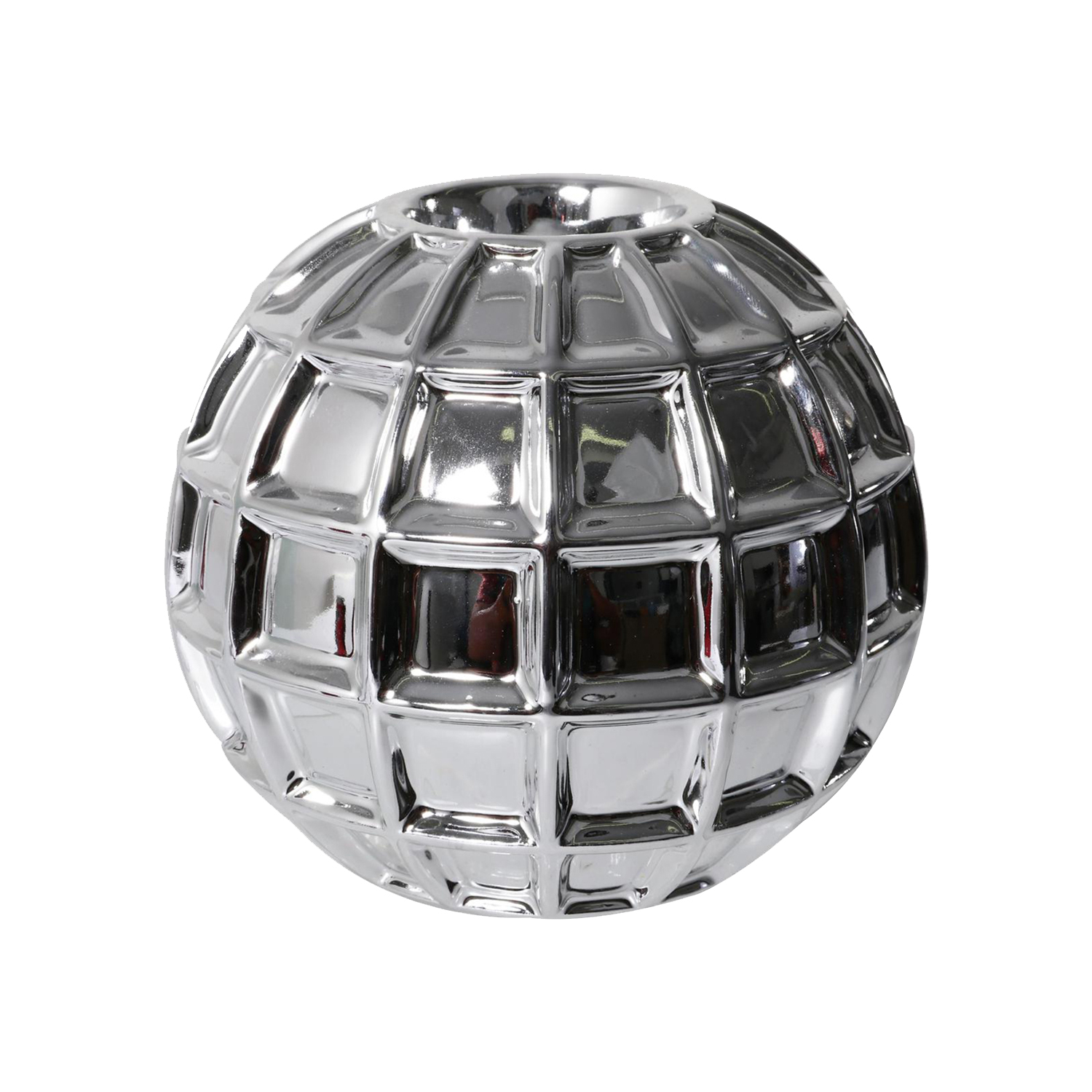 PORTAVELA DECORATIVO MUNDI | PLATA - 1