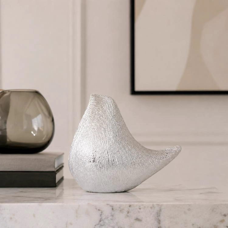 FIGURA DECORATIVA PAJARO ATENAS SILVER