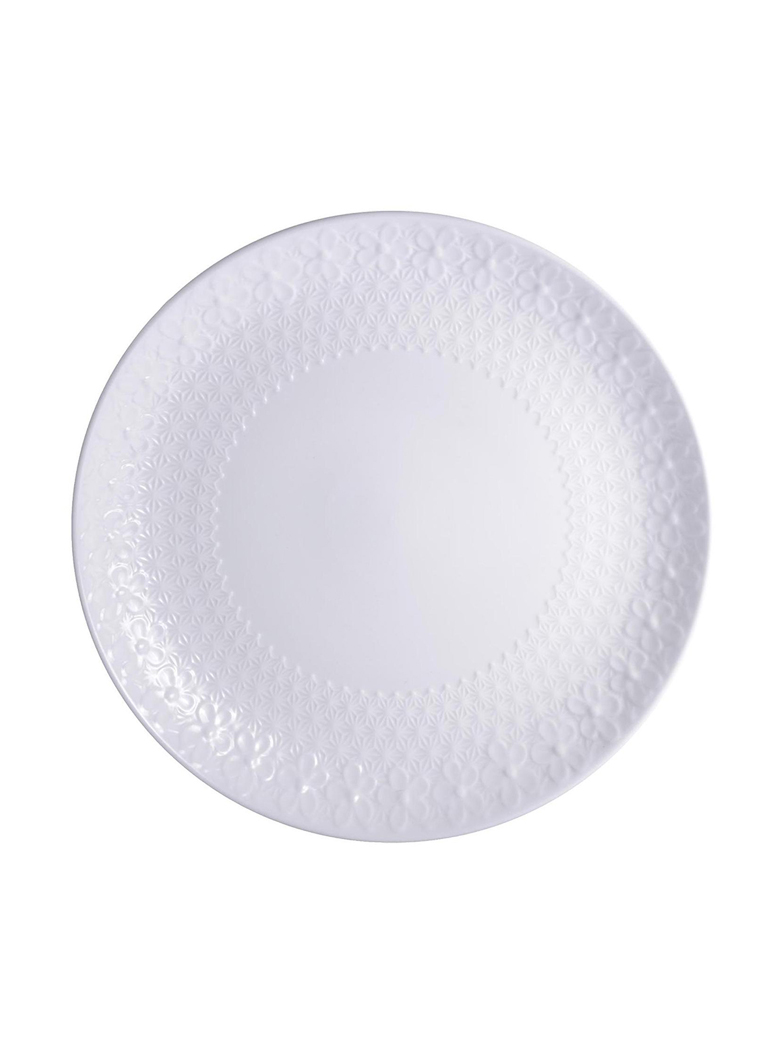 PLATO DECORATIVO GLASGOW BLANCO - 1