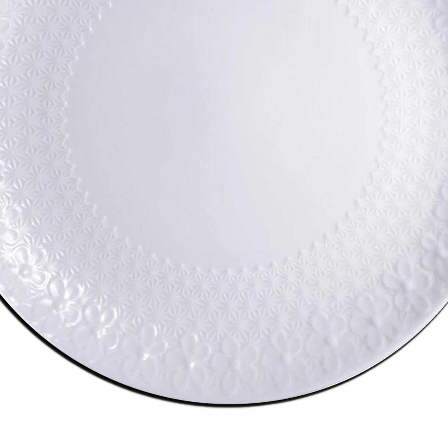 PLATO DECORATIVO GLASGOW BLANCO - 2