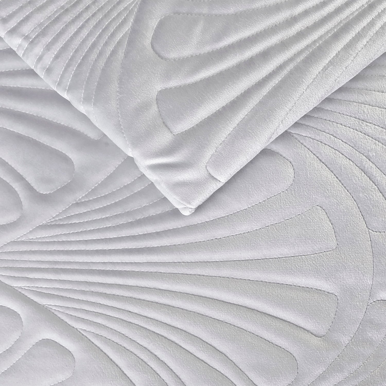QUILT LISO VELVET PARIS GRIS PERLA SUPERKING - 3