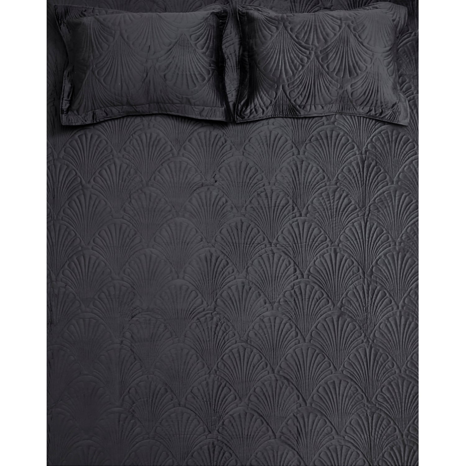 QUILT LISO VELVET PARIS GRAFITO KING - 4