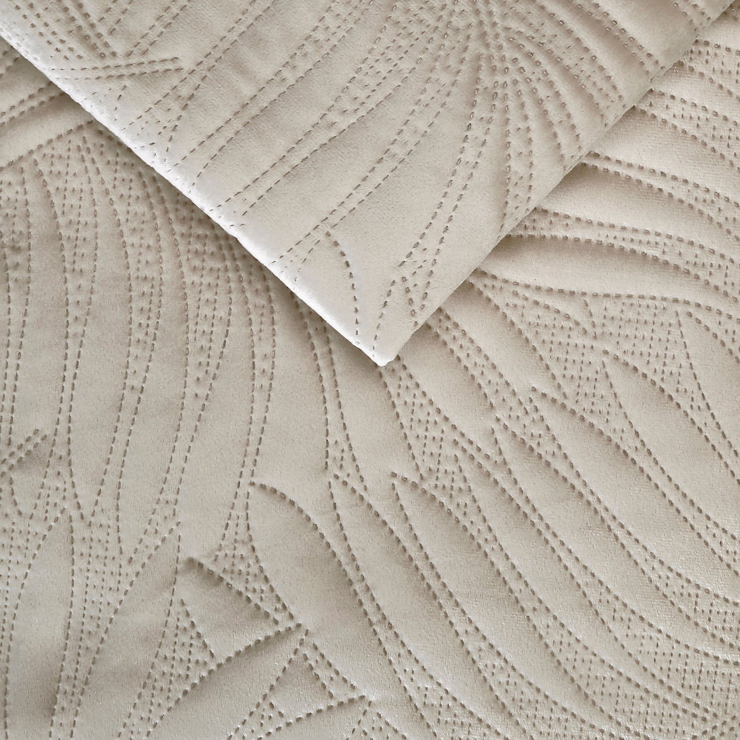QUILT LISO VELVET IBIZA CRUDO 2 PLAZAS - 2