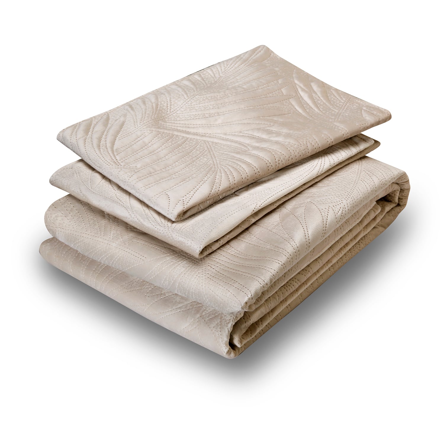 QUILT LISO VELVET IBIZA CRUDO KING - 3