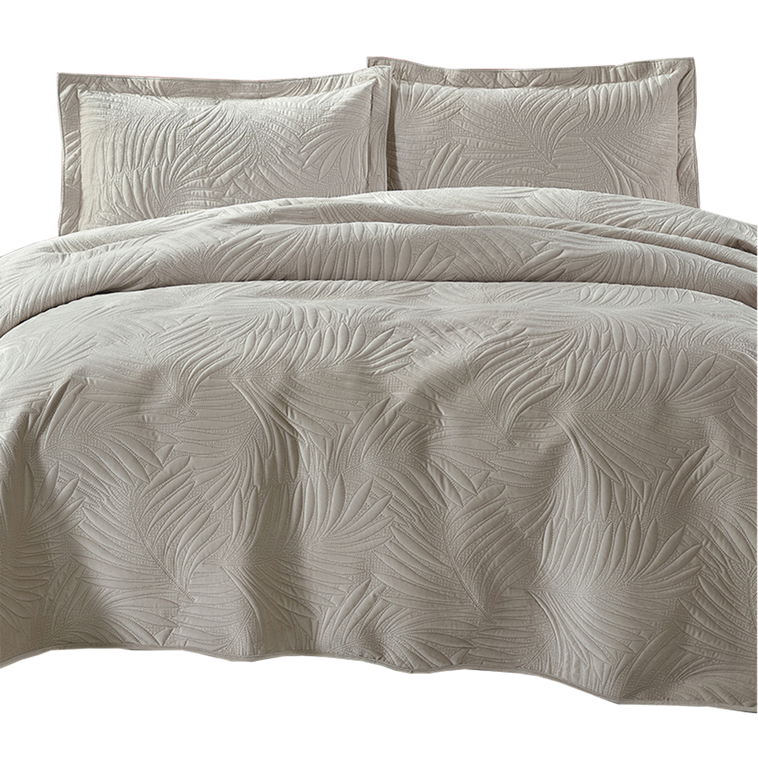 QUILT LISO VELVET IBIZA CRUDO SUPERKING - 1