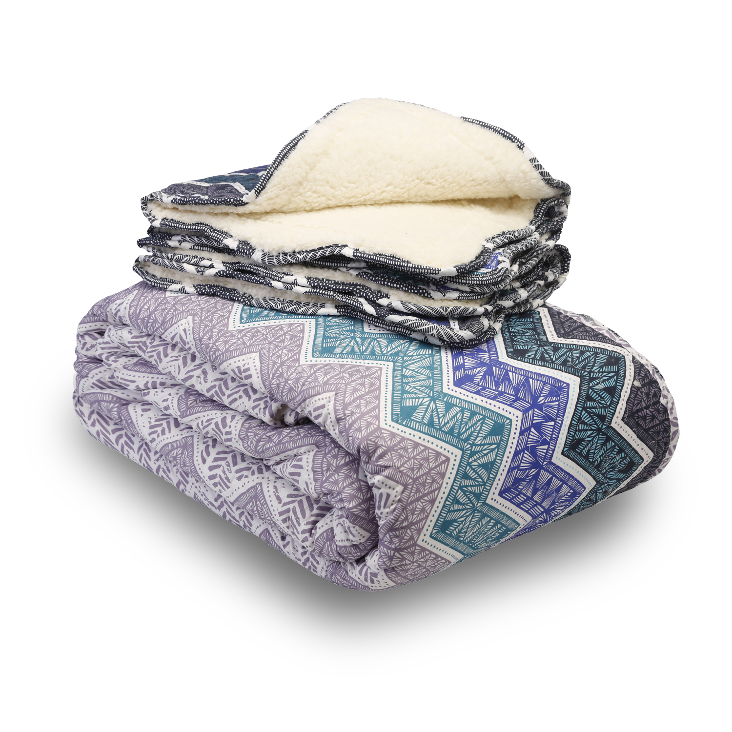 QUILT SHERPA KING BOSTON ESTAMPADO - 2