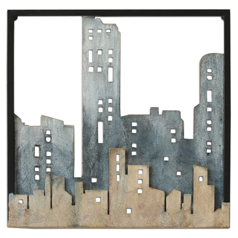 PLACA MURAL MARCO DECORATIVA NEW YORK - 4