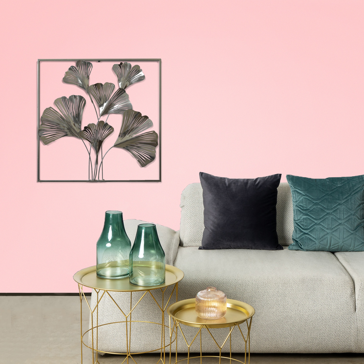 PLACA MURAL MARCO DECORATIVA GINGKO SQUARE | MULTICOLOR - 2