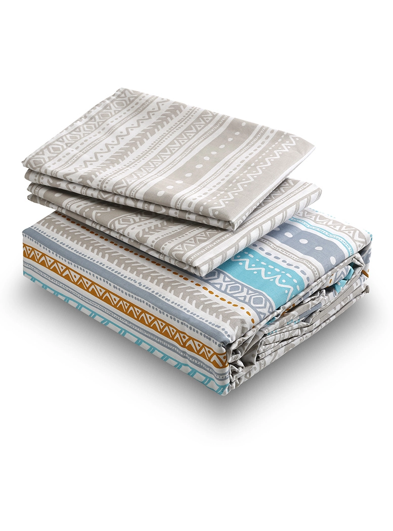 JUEGO DE SABANAS 144 HILOS SUPERKING KARACHI BEIGE - 2