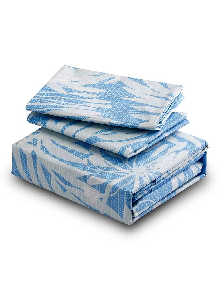 JUEGO DE SABANAS T144 KING BOTANICA BLUE - 3