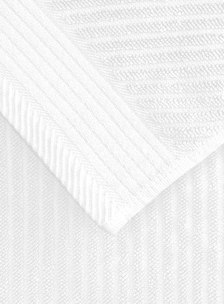 TOALLON DE BAÑO JACQUARD BLANCO - 2