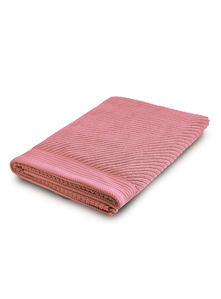 TOALLON DE BAÑO JACQUARD PALO ROSA - 1
