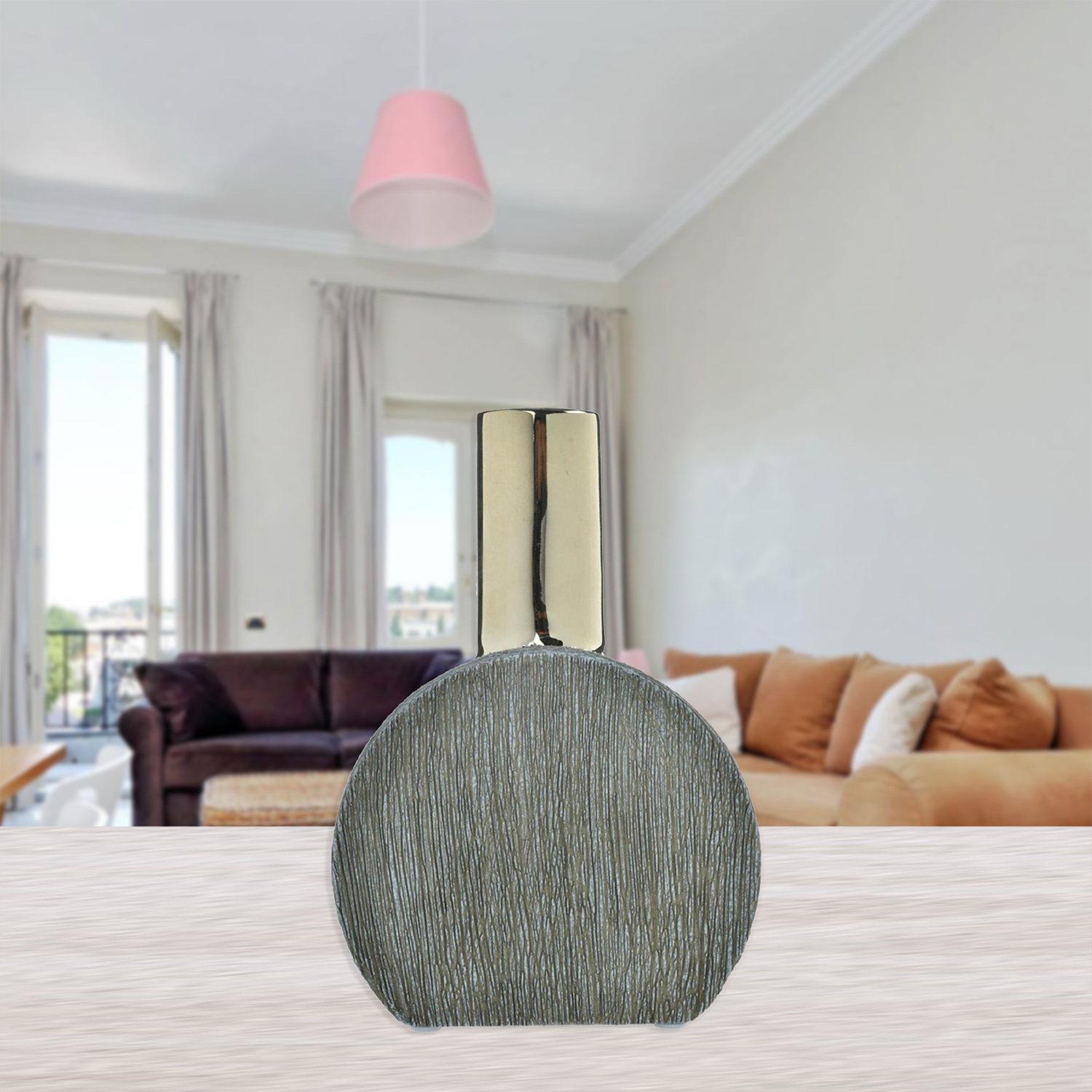JARRON DECORATIVO ALHAMBRA CIRCULAR GOLD - 2