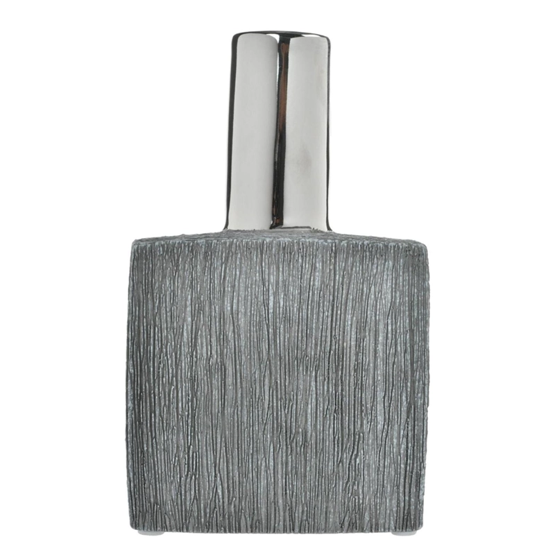 JARRON DECORATIVO ALHAMBRA RECTO SILVER | GRIS_KENIA - 4