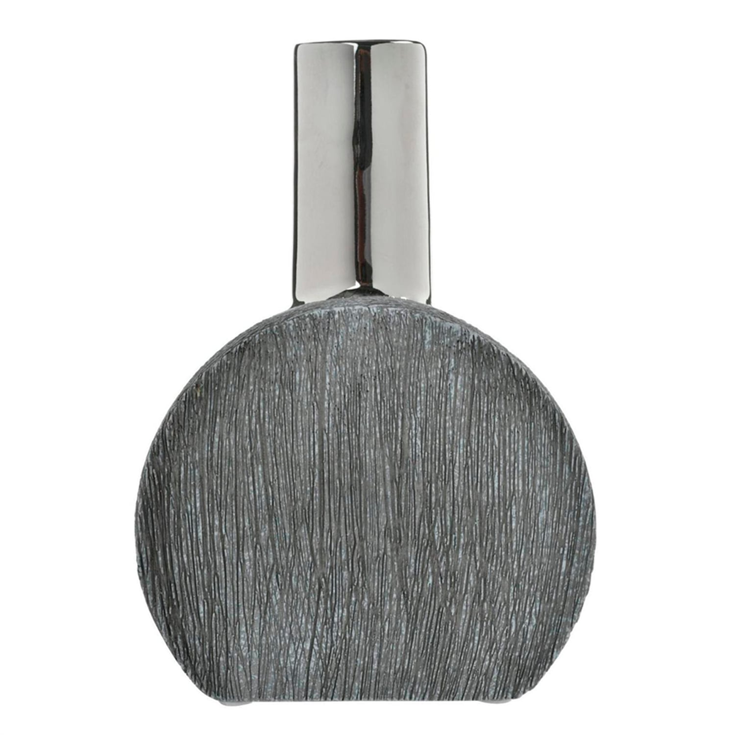 JARRON DECORATIVO ALHAMBRA CIRCULAR SILVER | GRIS_KENIA - 1