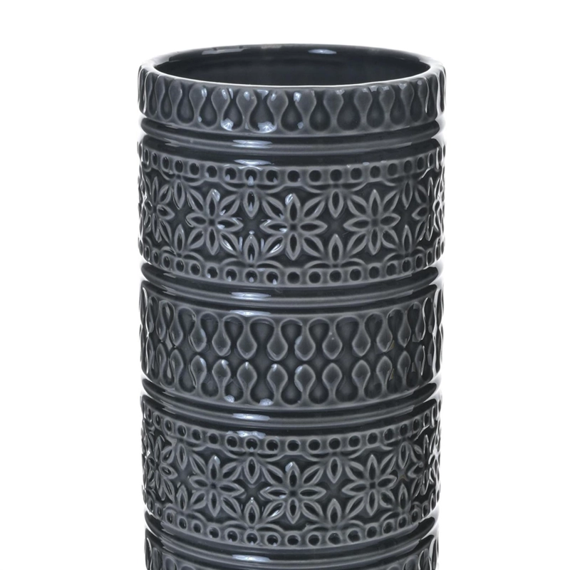 JARRON DECORATIVO ZAIRE MEDIANO | GRIS - 3