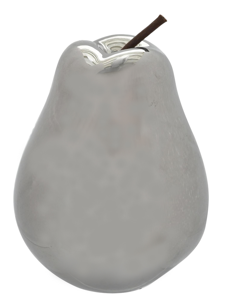 FIGURA DECORATIVA PERA BOSTON SILVER - 1
