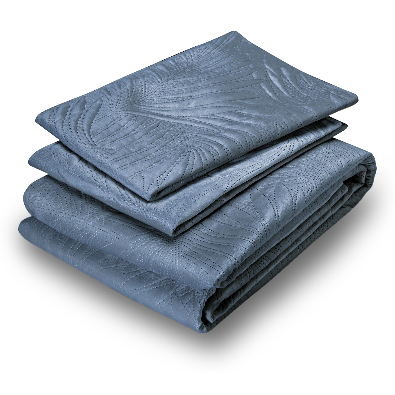 QUILT LISO VELVET IBIZA PETRÓLEO SUPERKING - 3