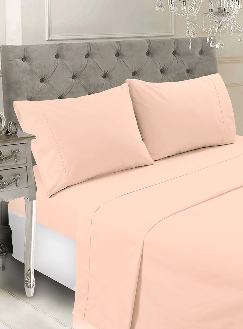 JUEGO DE SABANAS 144 HILOS LISA BEIGE SUPERKING - 3
