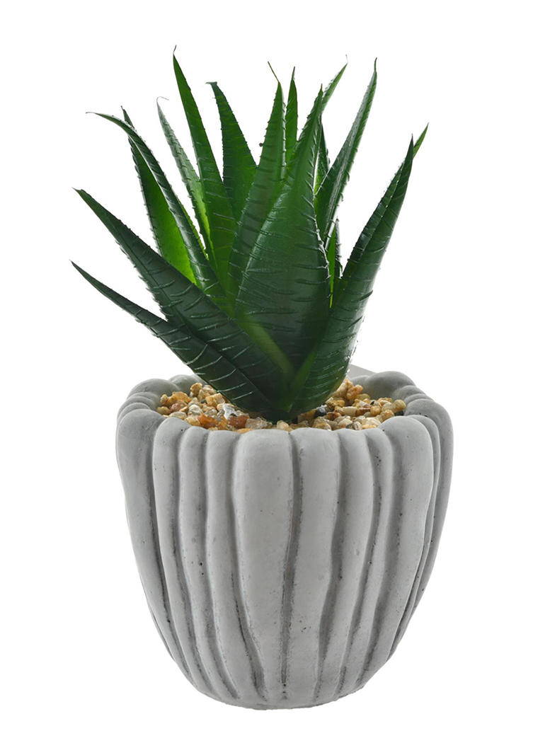 PLANTA DECORATIVA ARTIFICIAL ALOE PIEDRA