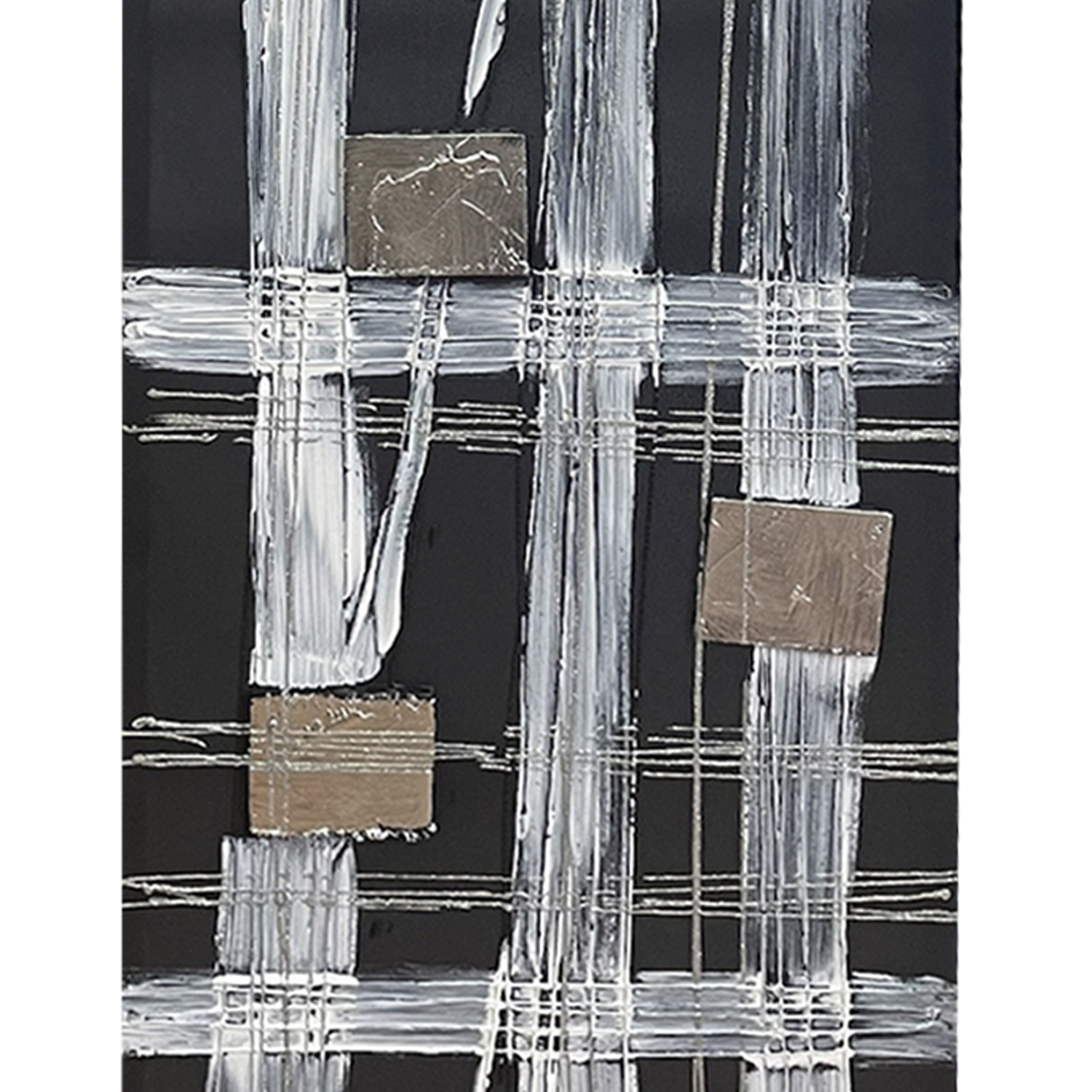 CUADRO DECORATIVO TRAMAS 120X40 | AZUL - 2