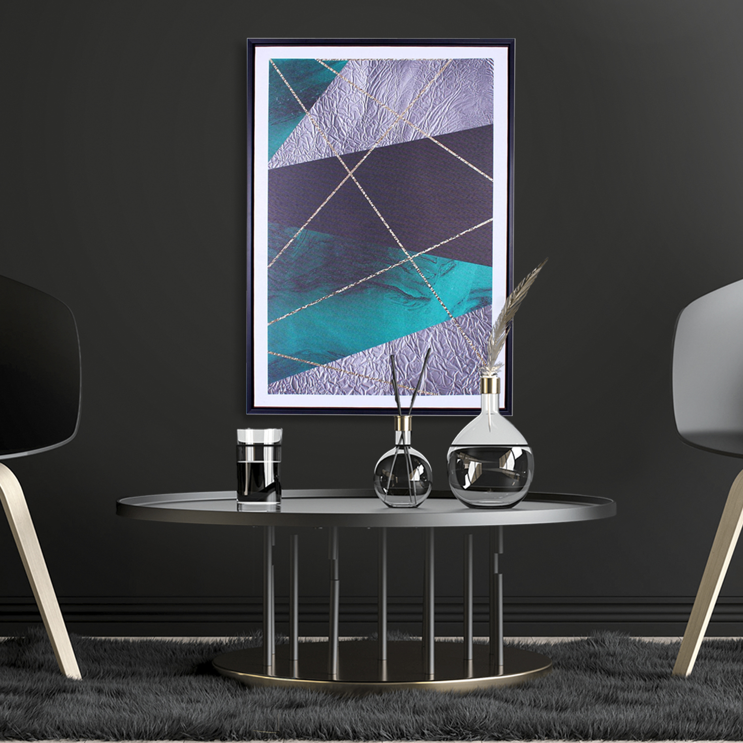 CUADRO DECORATIVO GLASGOW LUNA 50X70 - 2
