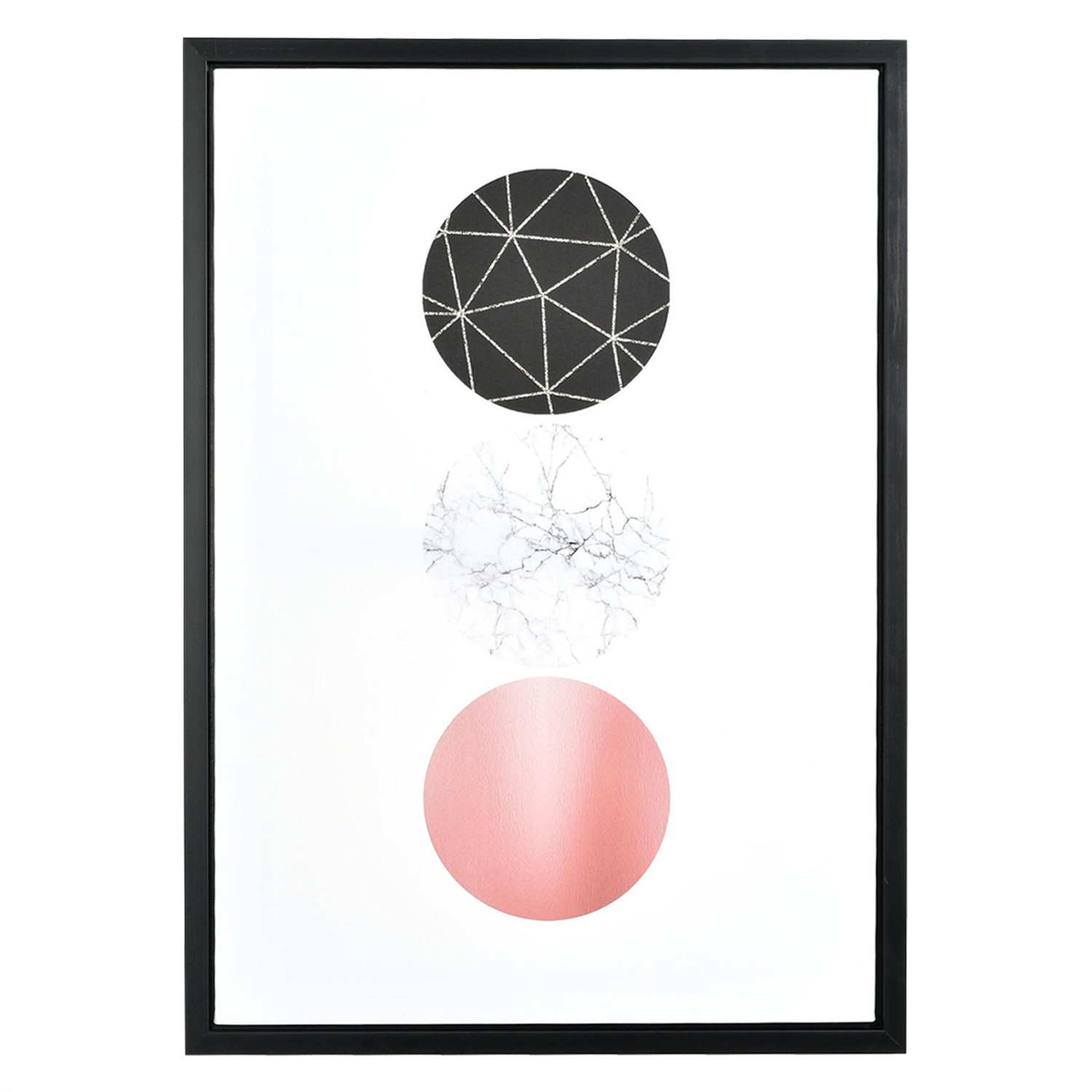 CUADRO DECORATIVO ESFERAS CARRARA 50X70