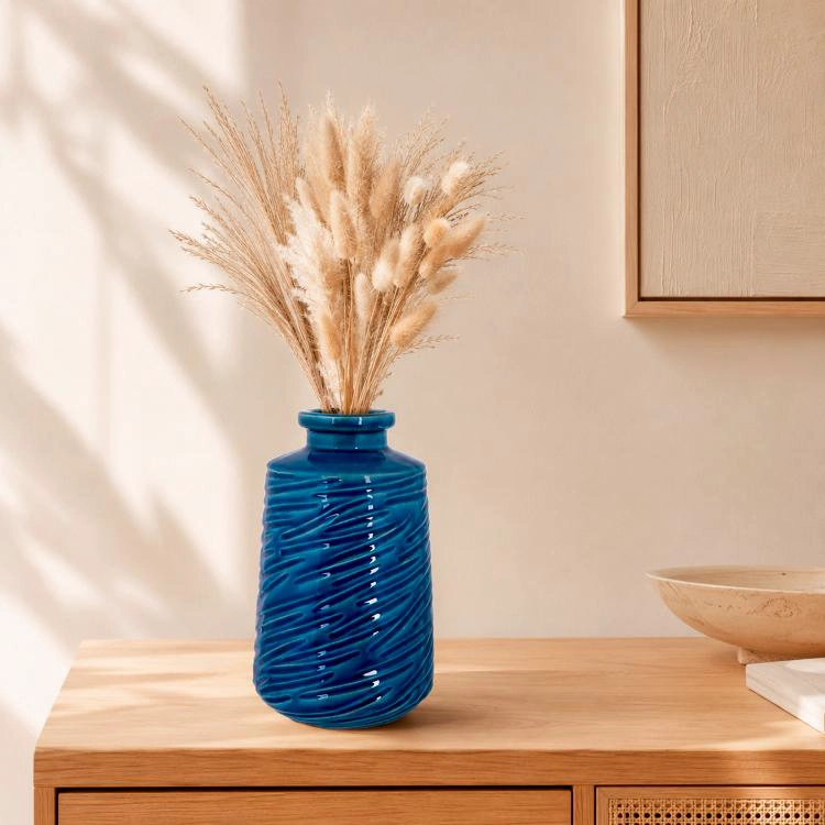 JARRON DECORATIVO MALTA BLUE | INDIGO - 1