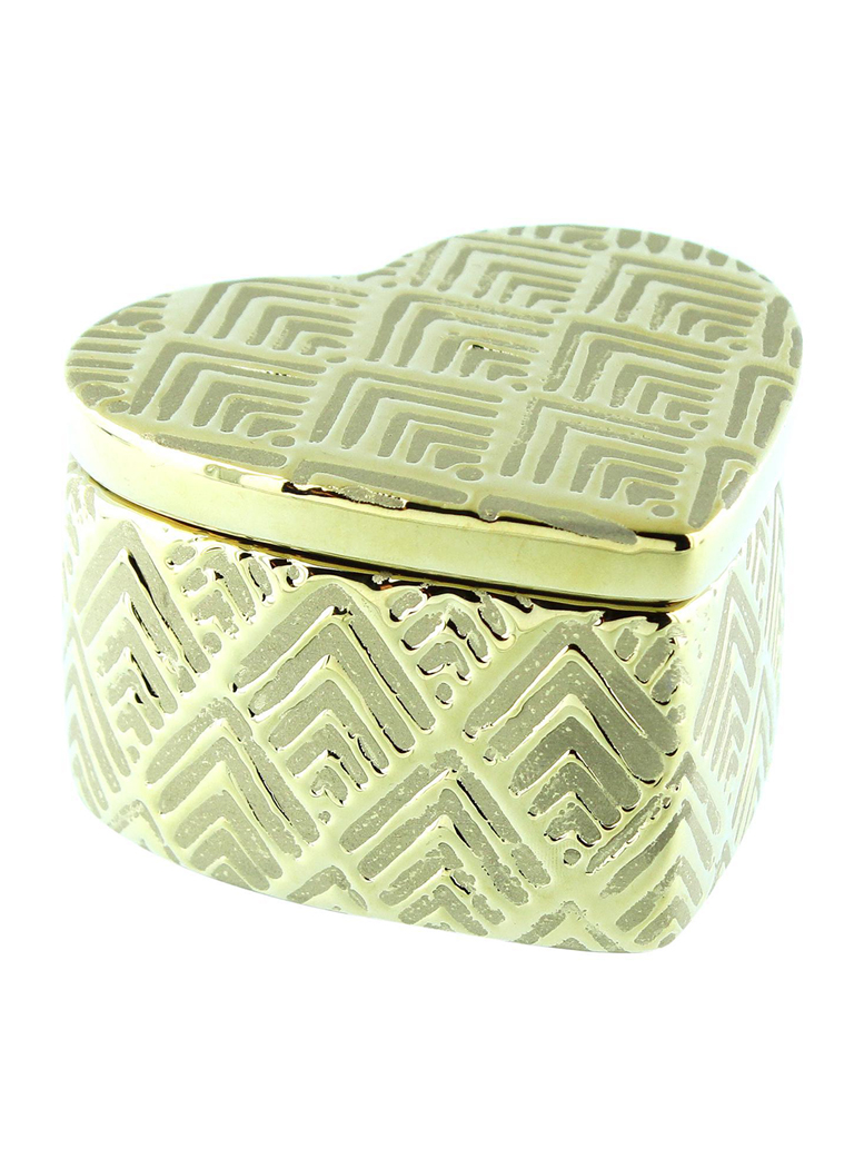 JOYERO DECORATIVO CORAZON GOLD - 1